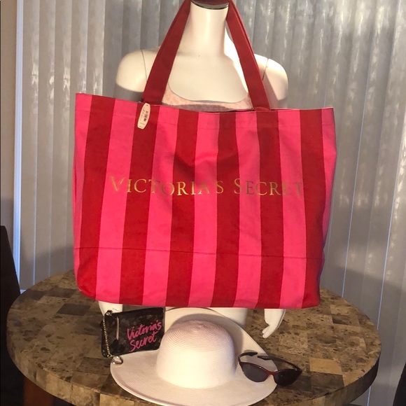 VICTORIA SECRET XX LARGE. BEACH BAG NWT - Picture 4 of 8